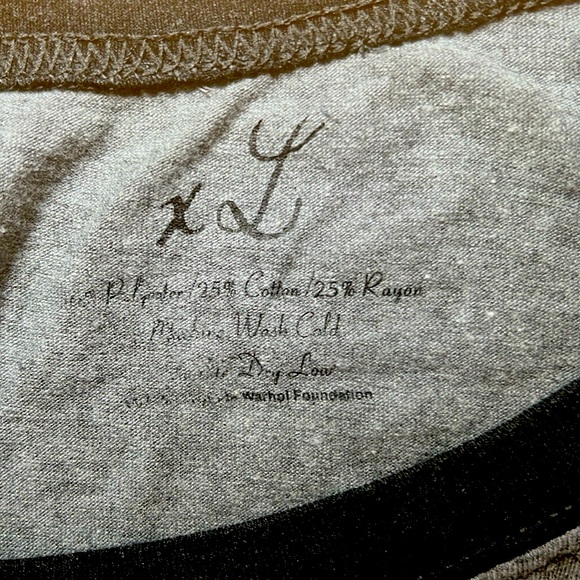 ANDY WARHOL museum women’s XL long sleeve / baseball t-shirt - Picture 6 of 6